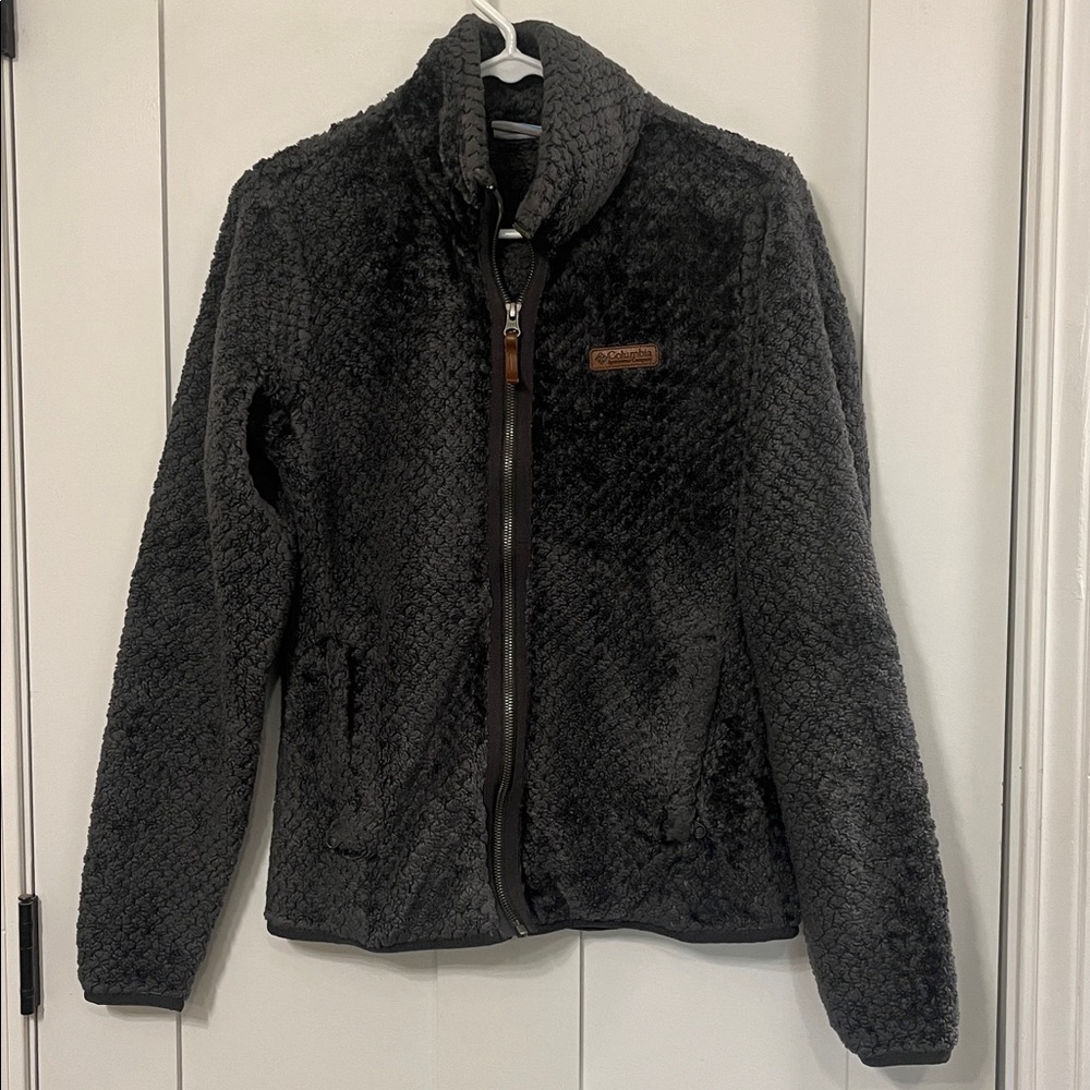 Columbia Charcoal Textured Fleece Jacket
